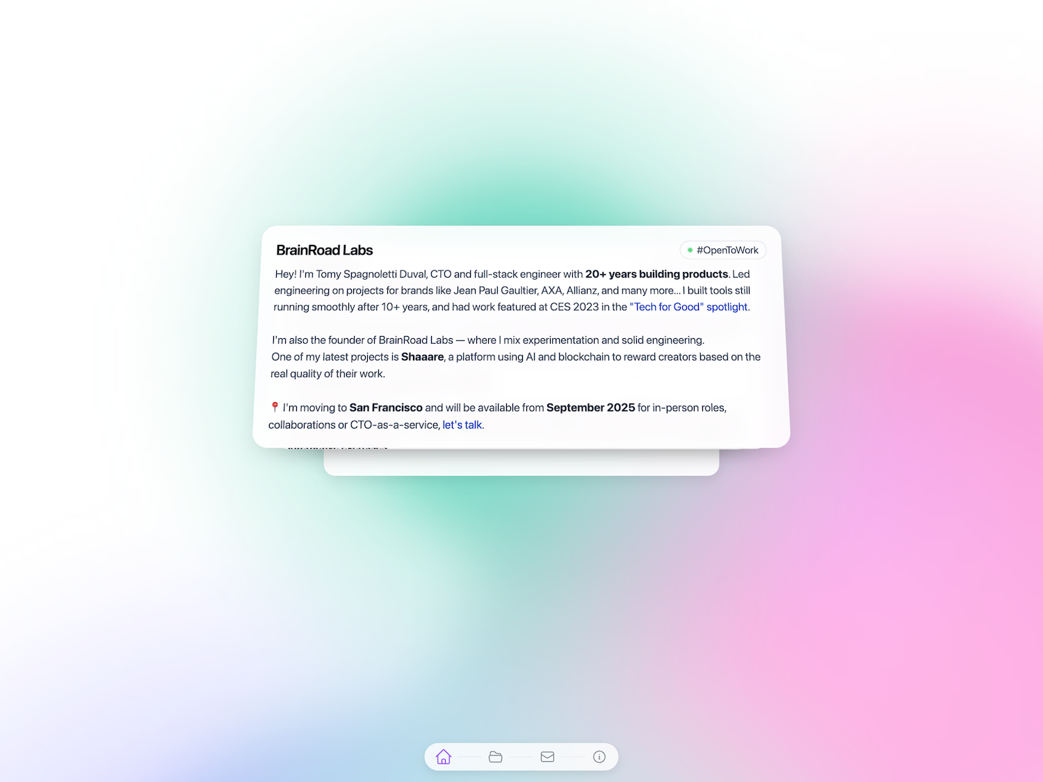 BrainRoad Labs Website v1 Screenshot 2
